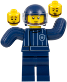 LEGO cty1526 Police Dog Trainer, Dark Blue Helmet, Bite Suit